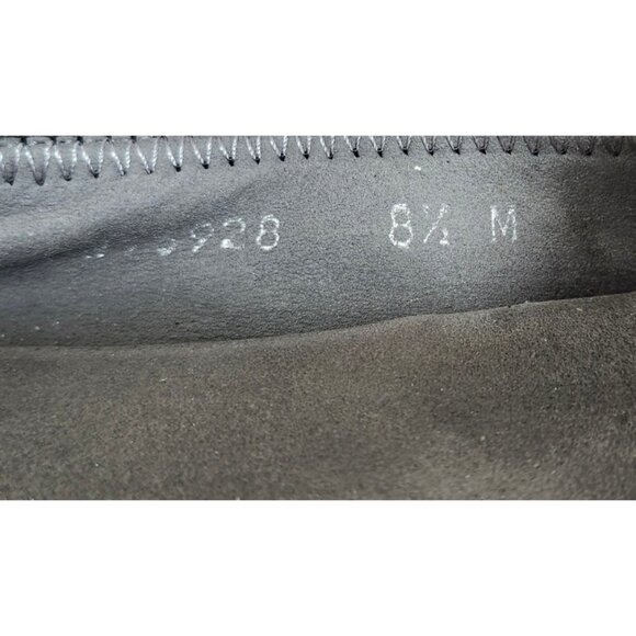 Stuart Weitzman Black Leather & Elastic Ballet Flats Size 8.5 - Picture 11 of 15